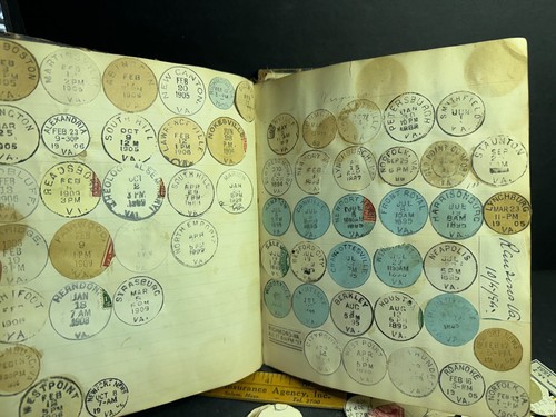 Amazing Postal Cancellation Album 1880s-1909, States, Railroad, Foreign 1400+ - Picture 19 of 24