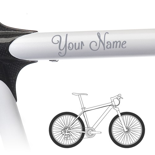 2 x Personalised Name Bike Frame Stickers For Cycle Bicycle - Shack Style - Picture 13 of 18