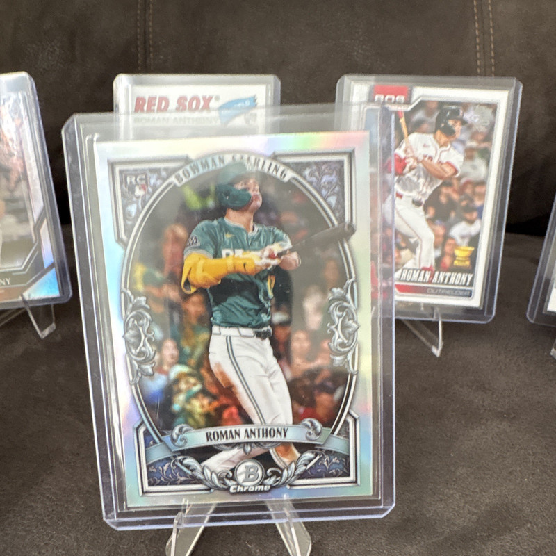 Topps Roman Anthony Boston Red Sox Rookie 7-Card Lot Bowman/Chrome/Heritage
