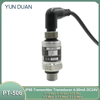 IP68 Pressure Transducer Pressure Transmitter Water Pump Sensor 0-16Bar/0-10Bar/