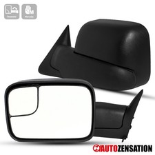 Fit 1994-2001 Dodge Ram 1500 94-02 2500 3500 Manual Towing Mirrors Leftright