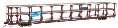Spur H0 - Walthers  89' Flatcar Auto Rack Great Northern - 8211 NEU