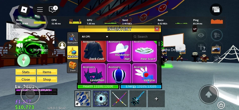 Venta Blox Fruits Cuenta V4 Carreras Nivel Máximo 2601 Perm Frutas y Juegos Pases Foto 4 de 4