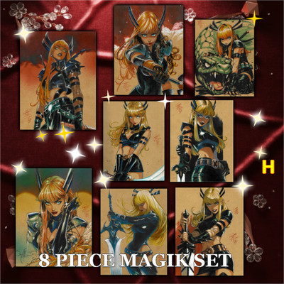 8PC SET MAGIK X-Men Theme Special Artist Edition Prints 8.5x11 Signed by Keyeske
