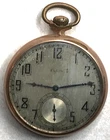 Antique Men's Pocket Watch Elgin Dueber Case 17 Jewel Monogram Works dents ZA3