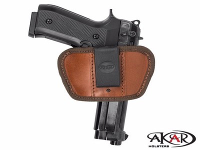 Brown Ambidextrous IWB/OWB Leather Holster Fits Tisas Fatih 13