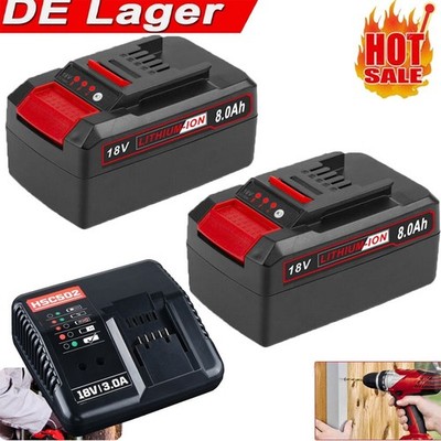 Akku Für Einhell 5,5 Ah 8,0Ah und 3A Ladegerät 18 Power X-Change (Li-Ion )