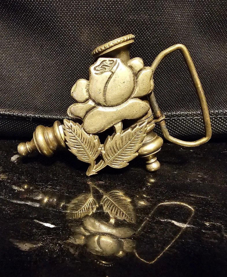 Solid Brass 70s Vintage 420 Prohibition Hippie Tobacco Smoking Pipe Belt Buckle - Image 2 of 4
