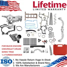 Timing Chain Head Gasket Kit & Locking Pump For Chevrolet Sonic Trax Cruze 1.4L