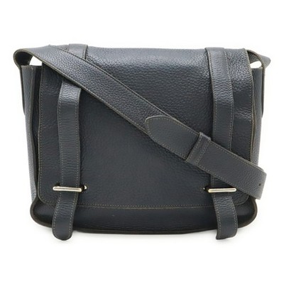 HERMES Steve Caporal 27 Shoulder Bag in Taurillon Clemence Leather