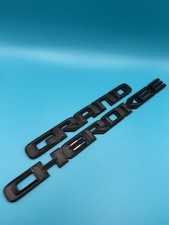 Oem 2017 - 2022 Jeep Grand Cherokee Emblem Front Door Black Badge Nameplate