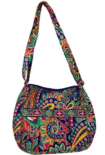 Neu Vera Bradley Mom's Day Out venezianische Paisley Umhängetasche Wirbel bunte Tasche