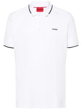 Hugo Boss Men's Dinoso 222 Short Sleeve Cotton Polo Shirt, White