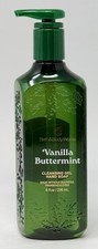 1 NEW BATH  BODY WORKS VANILLA BUTTERMINT CLEANSING GEL HAND SOAP WASH 8OZ PUMP