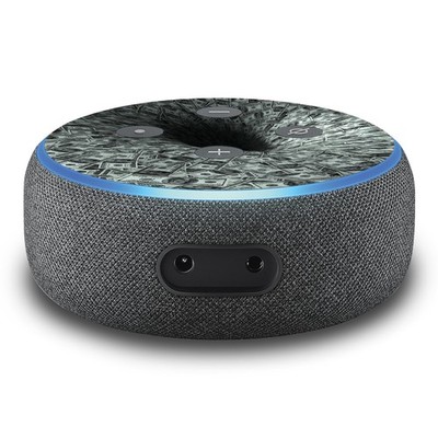2er Set Aufkleber Geldstrudel passend für Alexa Echo Dot Gen.3 Assistant R137-31