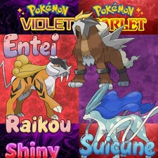 🌟ENTEI & RAIKOU & SUICUNE SHINY 🌟  🔥POKEMON SCARLET & VIOLET
