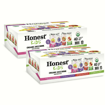 Honest Kids Organic Juice Drink Variety 80 Pack 6oz ea Kids Juice Box