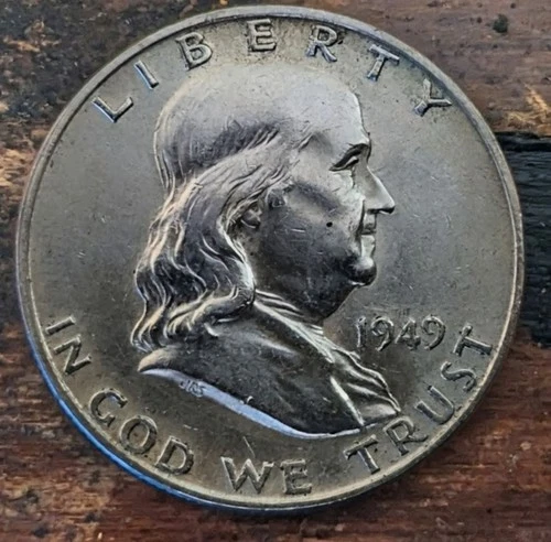 1949 D Franklin Half Dollar BU FBL