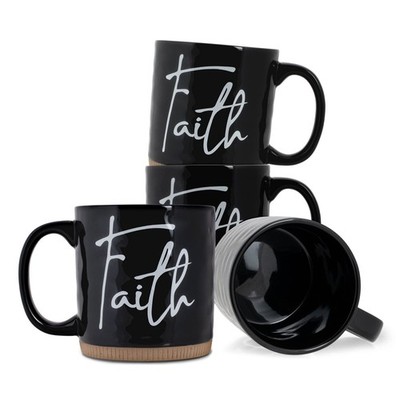 Lighthouse Christian Products Powerful Words Faith 15 Ounce Ceramic Stoneware