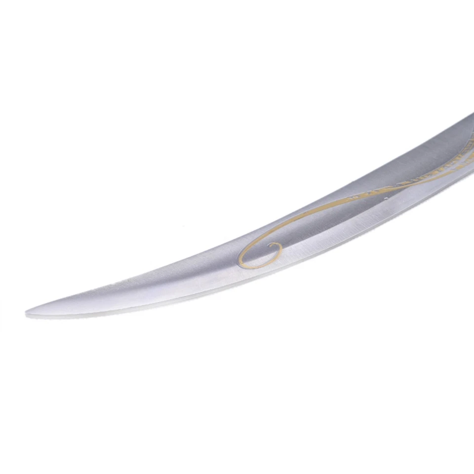 Espada Dupla Elfo com Bainha,Espada Cosplay Legolas,Lâmina de Aço Inoxidável,Metal - Imagem 4 de 4