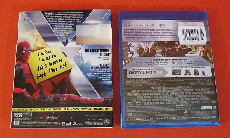 X-Men: Days of Future Past Deadpool Photobomb Slipcover Blu Ray New - Image 4 of 4