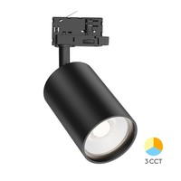 3-Phasen Led Schienenstrahler 30W 3CCT 3000K-6000K Schwarz Dreh- Und Schwenkbar