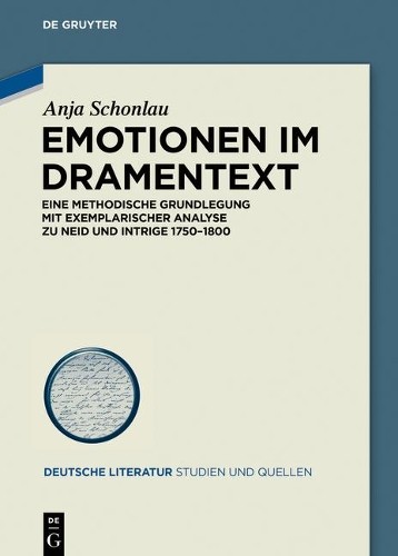 Anja Schonlau Emotionen im Dramentext (Hardback)