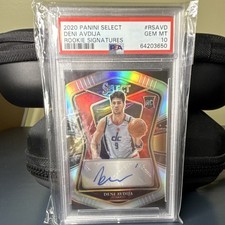 2020-21 Panini Select Deni Avdija RC Auto #/249 Wizards PSA 10 GEM MINT Rookie