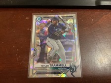 2021 Bowman - Chrome Prospects Taylor Trammell #BCP-132 Atomic Refractor (RC)