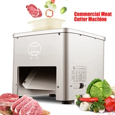 550w Commercial Meat Cutting Machine 160KG/H 3.5mm Meat Slicer Cutter Dicer 110v