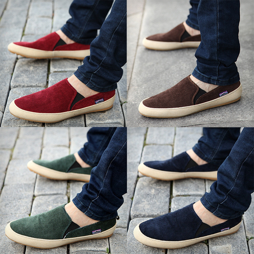 Mens Summer Loafers Breathable Canvas 