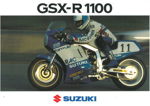 Brochure 1988 SUZUKI France GSX-R 1100 Catalogue GSXR -GSX R Prospectus Prospekt - Bild 1 von 4