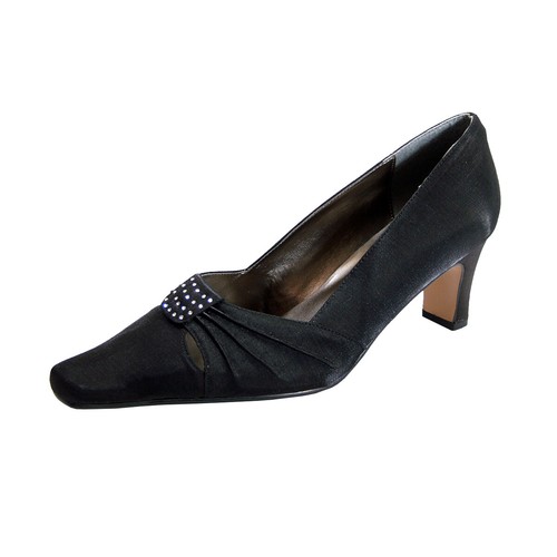 👠 FLORAL Reina Women's Wide Width Satin Dress Shoes 👠 - 第 2/12 張圖片