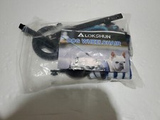 Lokshun 2024 Dog Wheelchair for Back Legs Adjustable Heavy Duty Wheels size s