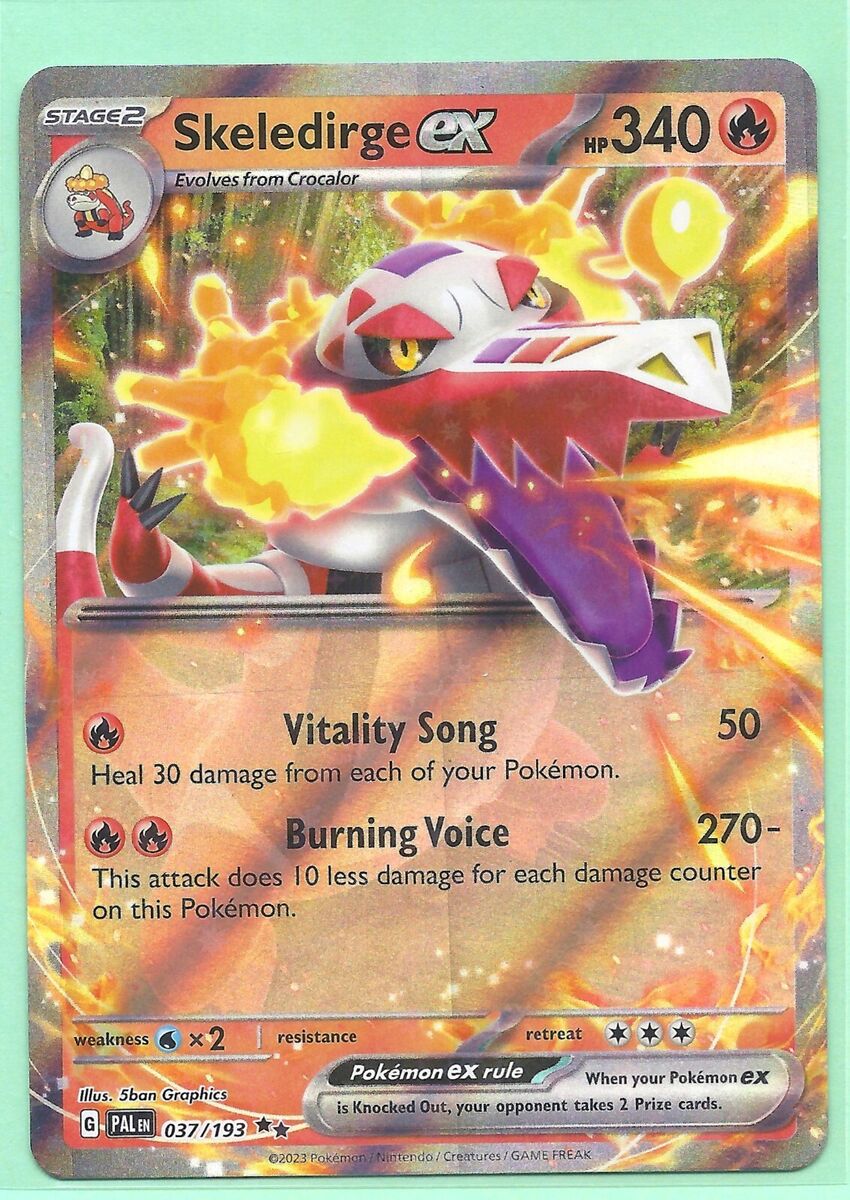 SKELEDIRGE ex 037/193 PALDEA EVOLVED POKEMON- ULTRA RARE SKELEDIRGE ex 037/193 PALDEA EVOLVED POKEMON- ULTRA RARE
