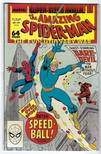 1988 NM/MT Amazing Spider-Man Annual #22: 1st appearance of Speedball