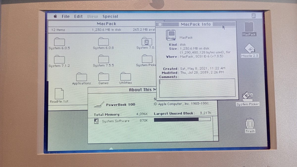 Apple Macintosh Powerbook 100. Fully Working. Recapped. 4MB Apple Macintosh Powerbook 100. Fully Working. Recapped. 4MB
