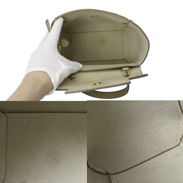 CELINE Borsa Cintura Nano 2WAY Borsa a Tracolla Beige Grana Pelle di Vitello Autentica