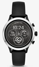 Michael Kors MKT5049 Smart Watch, Stainless Steel, Black Strap unisex