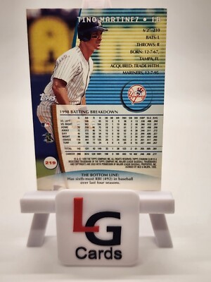 1999 Stadium Club #219 Tino Martinez New York Yankees | eBay