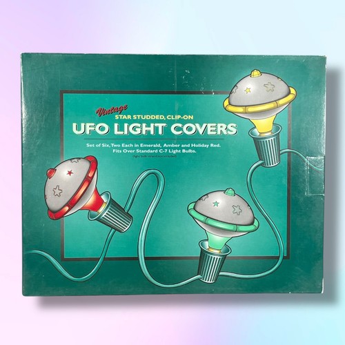 VTG Restoration Hardware UFO Shaped Star Studded Clip-On Light Covers (2 Boxes) - Picture 3 of 12