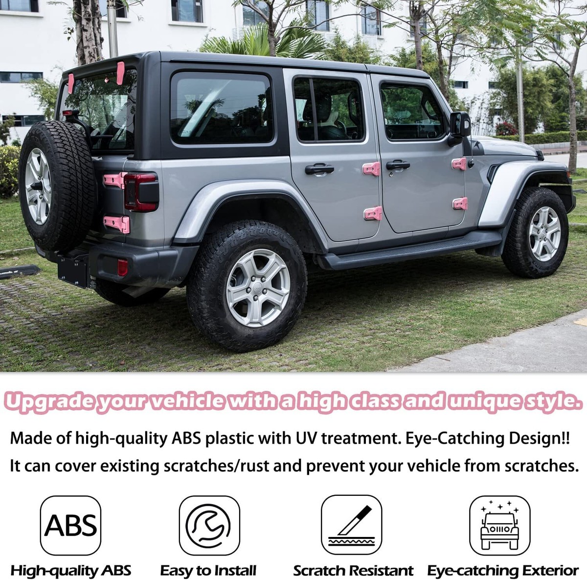 23x Exterior Accessories Decoration Cover Trim Kit for 18+ Jeep