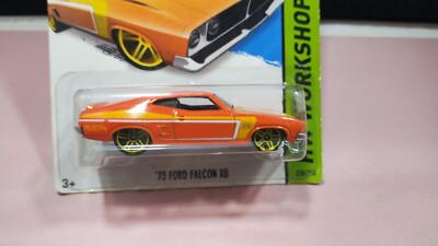 2014 Hot Wheels '73 Ford Falcon XB HW Workshop Orange Diecast 1:64