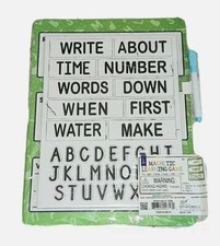 Kids Learning Magnetic Game Board ABC's Language Writing Sight Words Ages 4 New