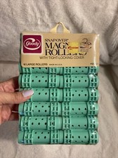 Vintage Goody Snap Over Magnetic Rollers with Tight Locking Cover 16 Large N1 