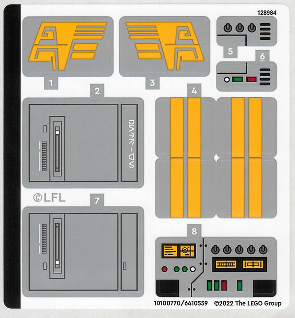 その他 UNO LEGO STICKER SHEET ONLY 75338 AMBUSH ON FERRIX from set New | eBay