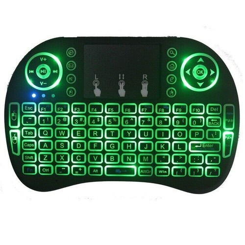 Mini Wireless Keyboard Remote Touchpad Keypad Smart-TV Android TV Box PC Backlit - Picture 5 of 15