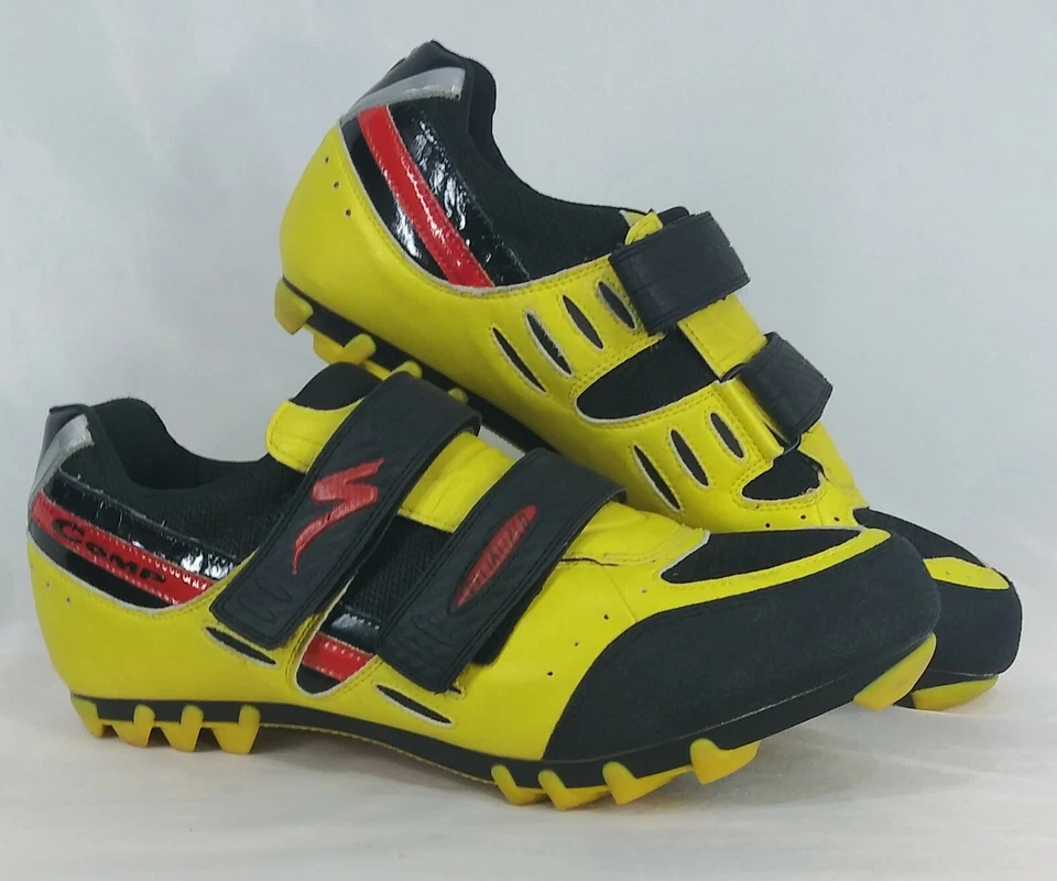 Zapatillas de ciclismo Specialized Comp 48 EU / 14 US negro/amarillo cordones y correas Foto 2 de 4