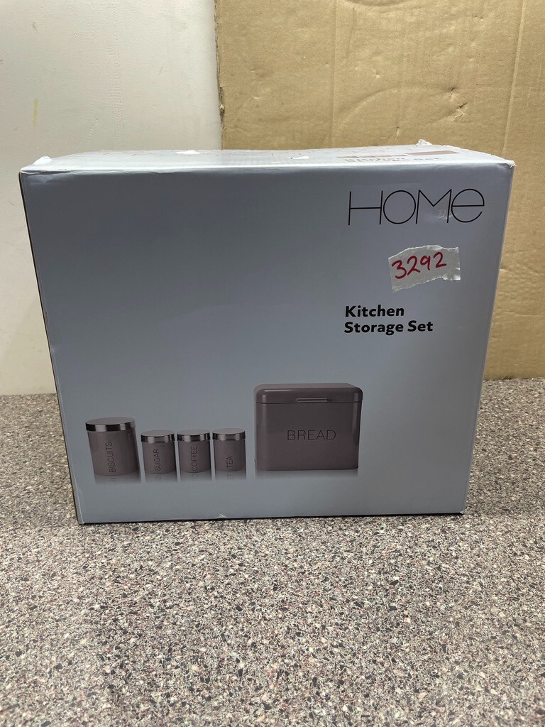 Argos Home 5 Piece Kitchen Storage Set Flint Grey (2 x sugar) 3292 eBay