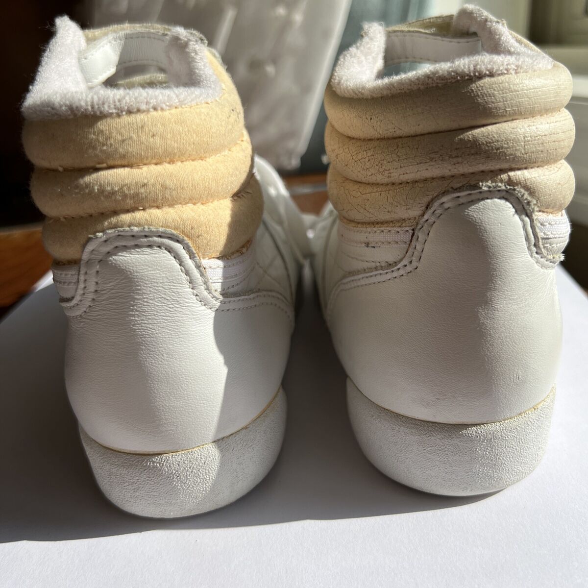 90's Reebok Classic Women's Sz 8.5 White Leather Freestyle 90's Reebok Classic Women's Sz 8.5 White Leather Freestyle